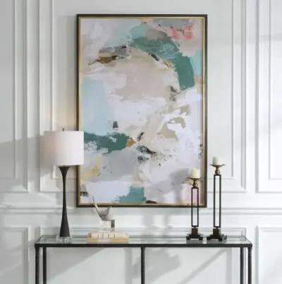 Uttermost Perfect Storm Blue-Green/Gold/Gray/White Framed Print