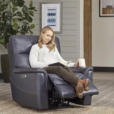 Parker House Reed Collection Power Recliner in Indigo