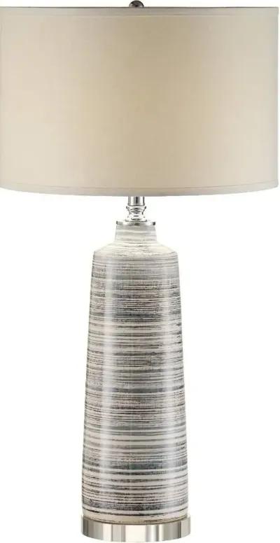 Crestview Baron Soft Blue & Grey Table Lamp