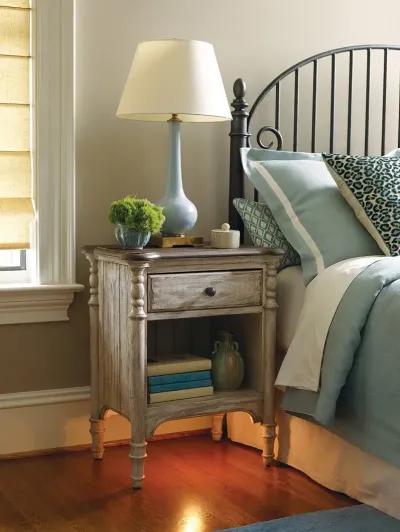 Kincaid Weatherford Cornsilk 1-Drawer Open Nightstand