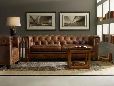 Hooker Furniture Chester Leather Stationary Sofa