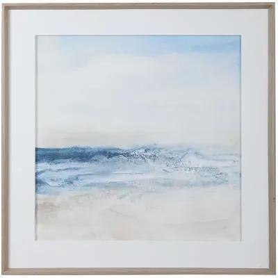 Uttermost Surf & Sand Blue/White Framed Print