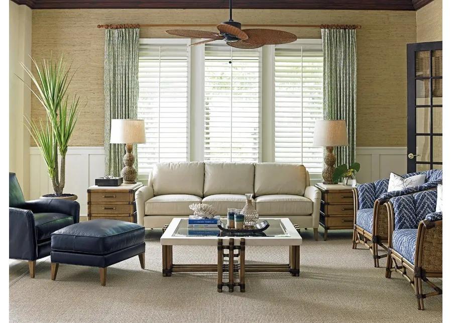 COCONUT GROVE LEATHER SOFA TWIN PALMS