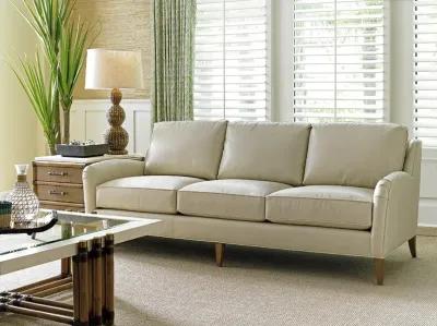 Tommy Bahama Home by Lexington Twin Palms Coconut Grove Leather Sofa