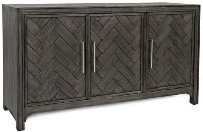 GRAMERCY 3 DOOR ACCENT CABINET PLATINUM