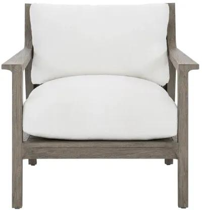 Bernhardt Ibiza Grey Outdoor Teak Lounge Chair