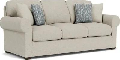 Flexsteel Randall Silver Driftwood Three-Cushion Sofa