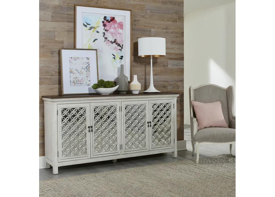 4 DOOR ACCENT CABINET - WESTRIDGE