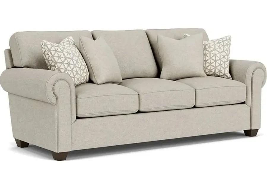 CARSON SILVER FABRIC DRIFTWOOD SOFA