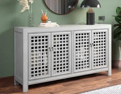 Steve Silver Rio Powder Gray 70" Accent Cabinet