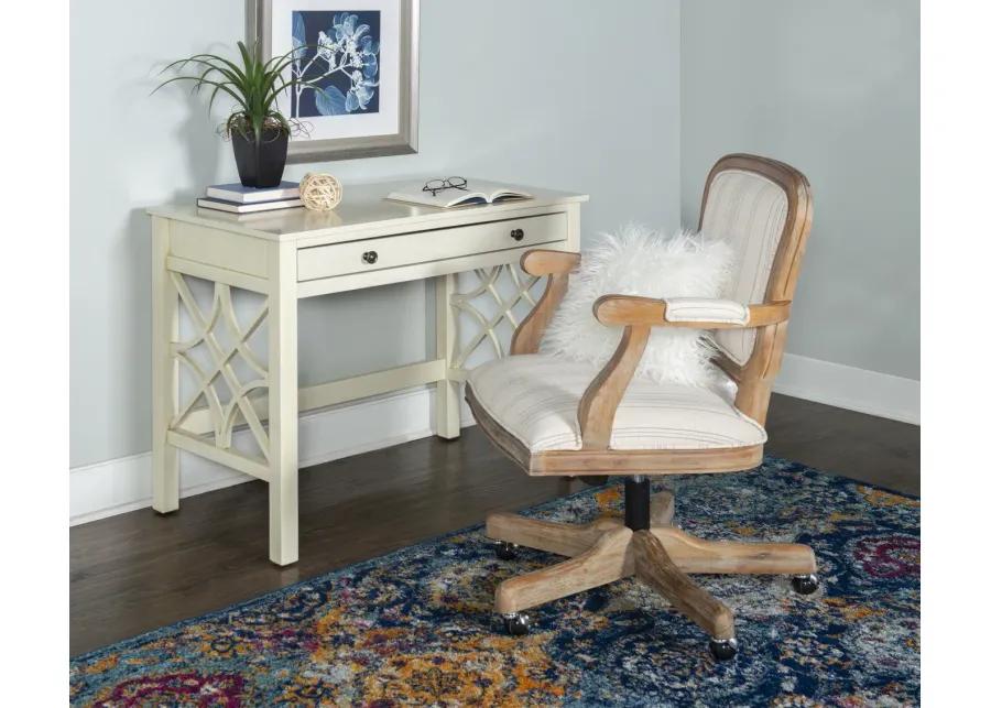 WHITLEY ANTIQUE WHITE DESK