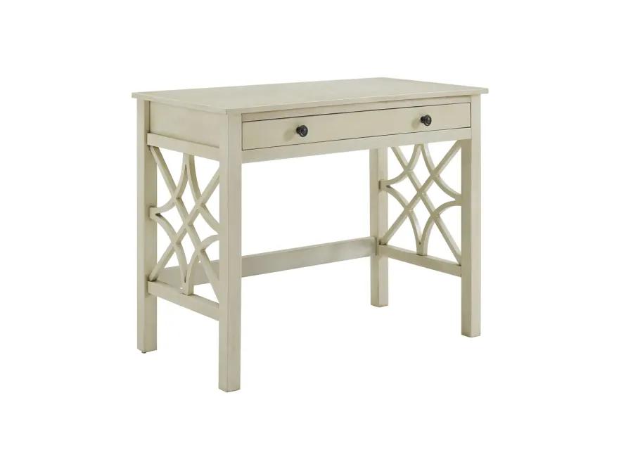 WHITLEY ANTIQUE WHITE DESK