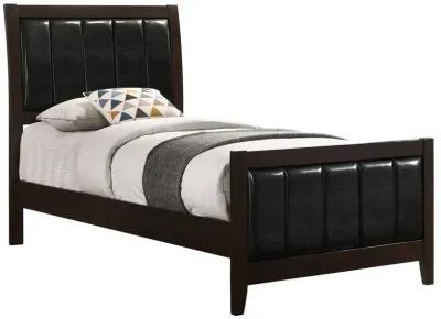 Coaster Carlton Wood Twin Panel Bed Cappuccino