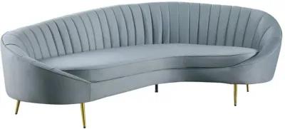 Chintaly Dallas Teal Modern Chaise-Style Sofa with Pet & Stain Resistant Fabric