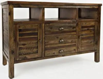 Jofran Artisans Craft 50 Inch Dakota Oak Media Entertainment TV Stand