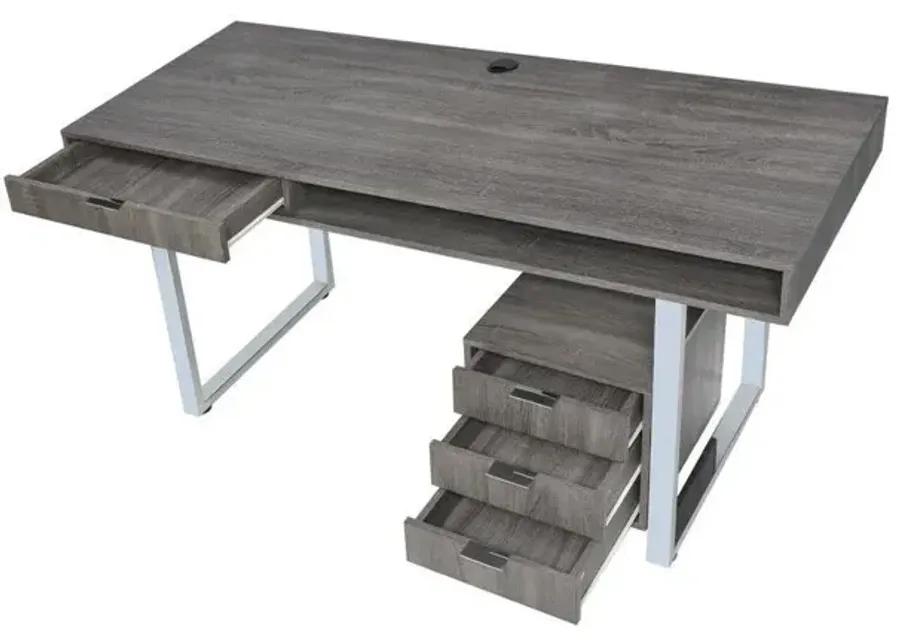 WHITMAN WRITING DESK WEATHERED GREY