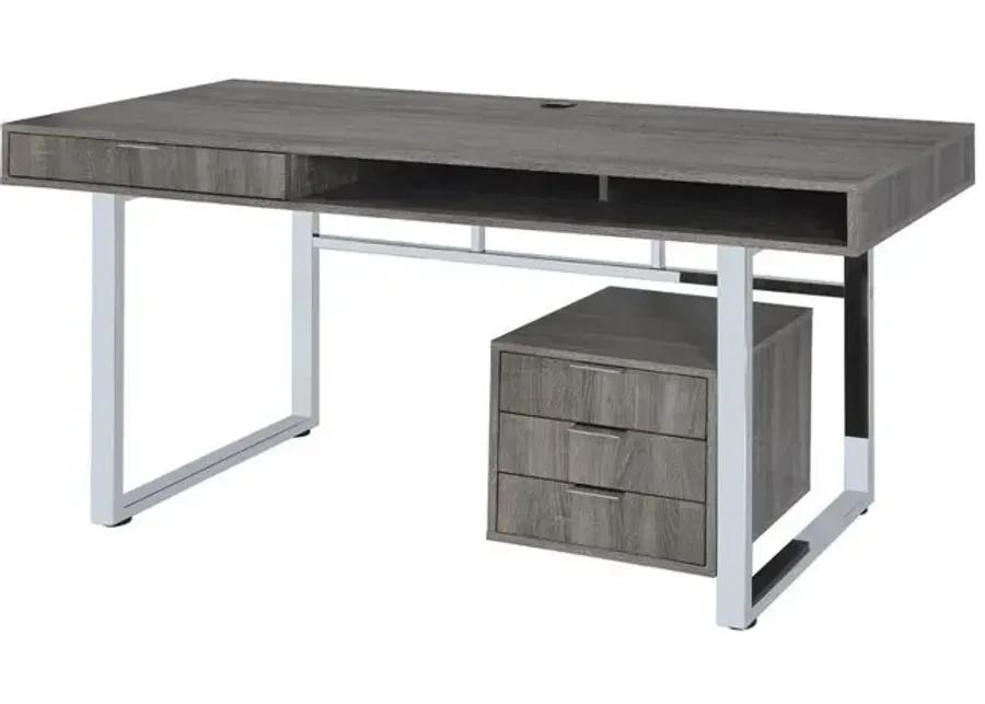 WHITMAN WRITING DESK WEATHERED GREY