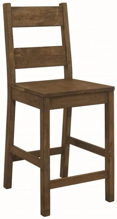 COUNTER HEIGHT STOOL RUSTIC GOLDEN BROWN