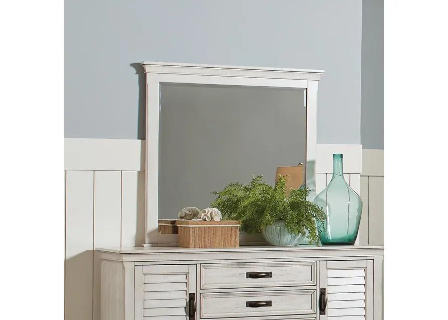 FRANCO MIRROR ANTIQUE WHITE