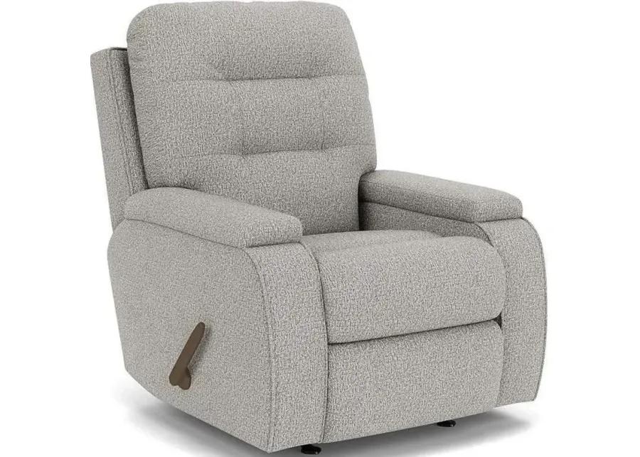 KERRIE SILVER SPRAY ROCKING MANUAL RECLINER