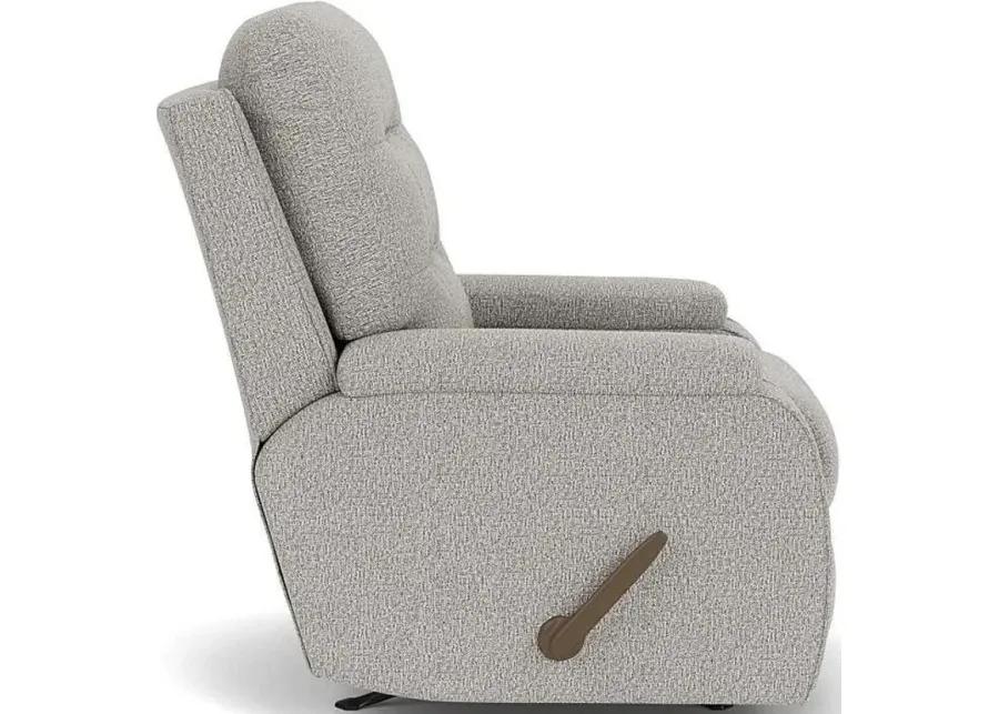 KERRIE SILVER SPRAY ROCKING MANUAL RECLINER