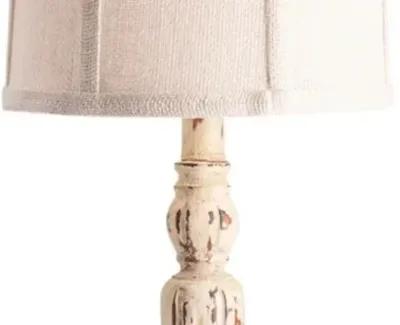 ROCHE BEIGE/OFF-WHITE TABLE LAMP