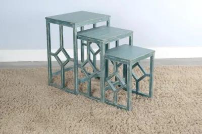 Sunny Designs Marina Seagrass Nesting Tables