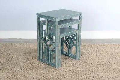 Sunny Designs Marina Seagrass Nesting Tables