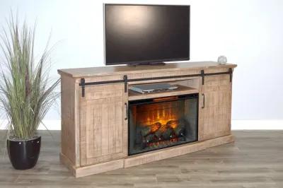 Sunny Designs Desert Rock TV Stand Console with Fireplace Option