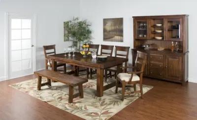 TUSCANY VINTAGE MOCHA 86-122 INCH EXTENSION DINING TABLE