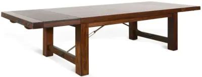 TUSCANY VINTAGE MOCHA 86-122 INCH EXTENSION DINING TABLE