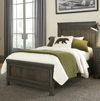 Liberty Furniture Thornwood Hills Rock Beaten Gray Full Storage Panel Bed