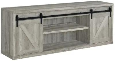 Coaster Brockton 2-Door Engineered Wood 71 Inch TV Stand Grey Driftwood