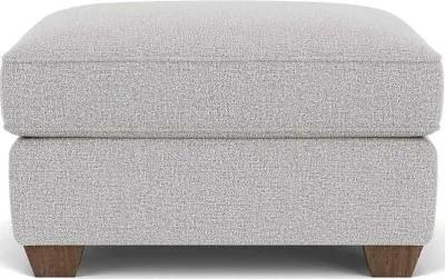 Flexsteel Carson Silver Glacier Ottoman