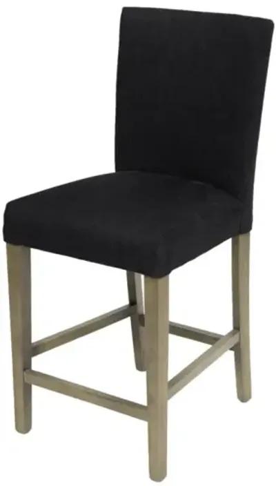 Nest Home Sasha Counter Stool in Grey Washed/Anew Black