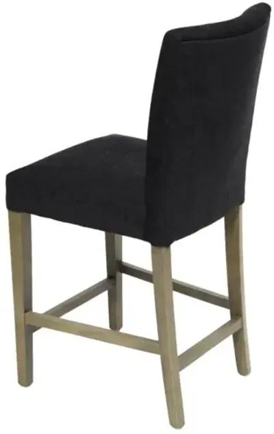 Nest Home Sasha Counter Stool in Grey Washed/Anew Black