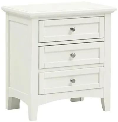 Vaughan-Bassett Bonanza White 2-Drawer Nightstand