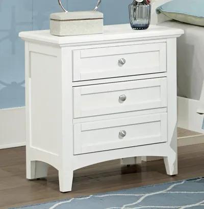 Vaughan-Bassett Bonanza White 2-Drawer Nightstand