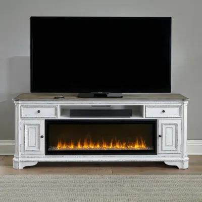 Liberty Furniture 82 Inch Fireplace Media Entertainment TV Stand