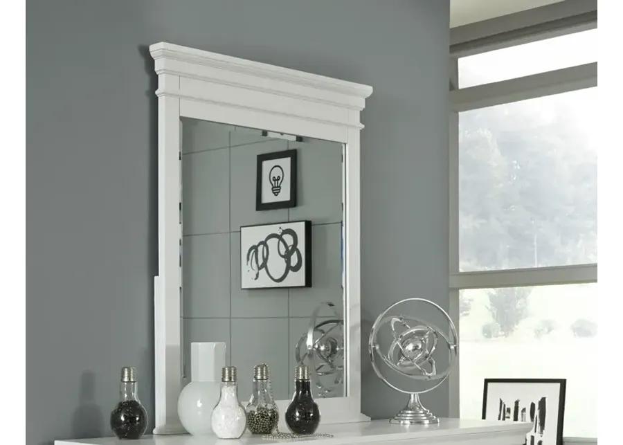 VERTICAL MIRROR WHITE FINISH - CANTERBURY WHITE