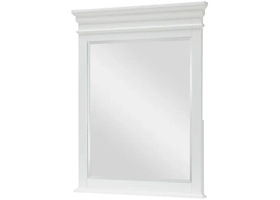 VERTICAL MIRROR WHITE FINISH - CANTERBURY WHITE