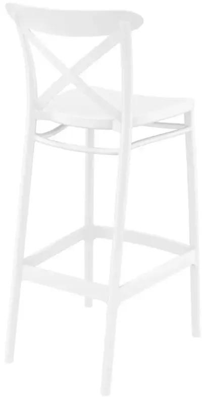 Compamia Cross Bar Stool White