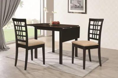 Coaster Kelso Lattice Back Dining Side Chair Cappuccino