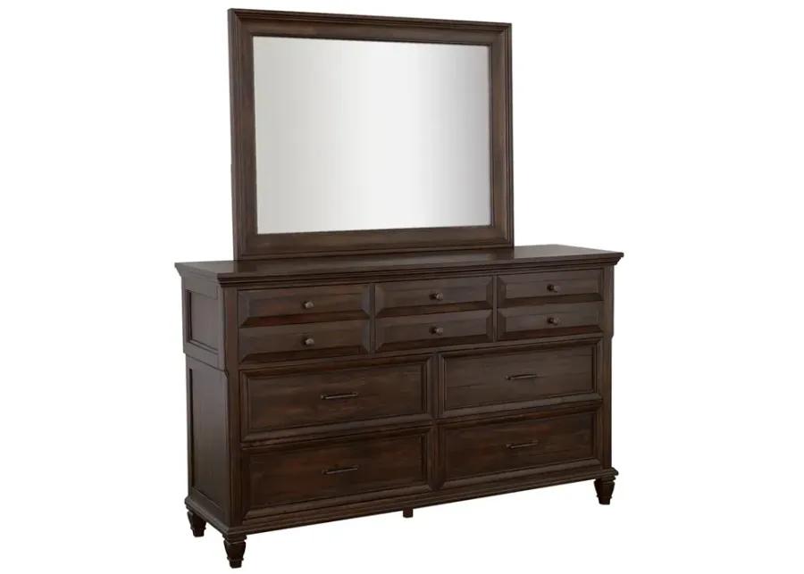 AVENUE MIRROR WEATHERED BURNISHED BROWN