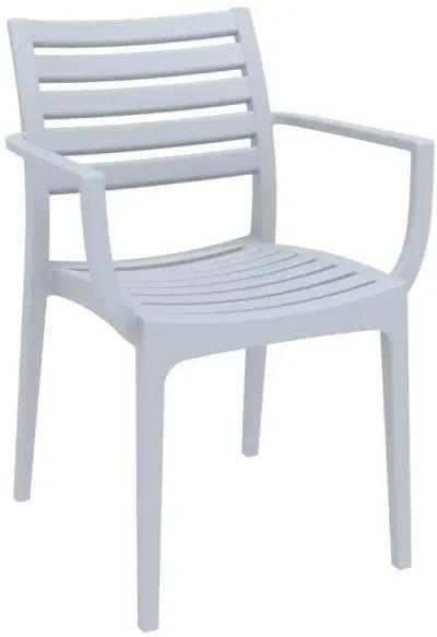 Compamia Artemis Outdoor Dining Arm Chair Silver Gray