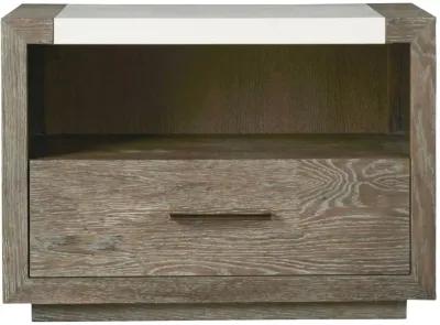 Universal Modern Wilshire Charcoal Nightstand