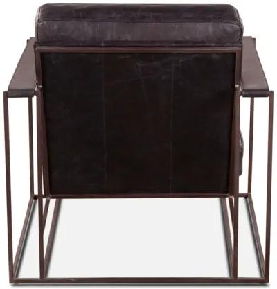 Grosvenor Black Leather Armchair