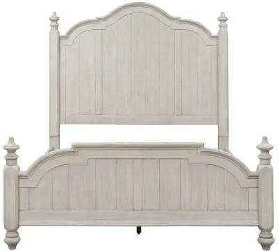 Liberty Furniture Complete King Bedroom Set Poster Bed, Dresser & Mirror Farmhouse Reimagined