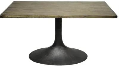 Nest Home Megan Antique Natural/Iron Base Rectangle Dining Table (56 Inch )