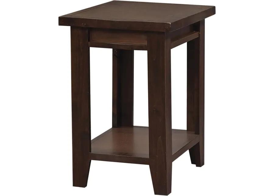 ALDER GROVE TOBACCO CHAIRSIDE TABLE